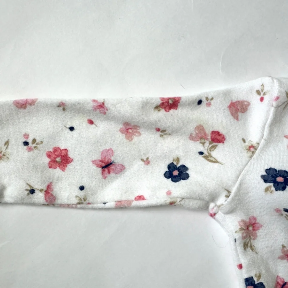 Carter's Baby Girl Pajamas Footed One Piece Floral Sleeper Size 3M Carter's